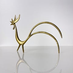 1950's Walter Bosse Solid Brass Rooster Figure
