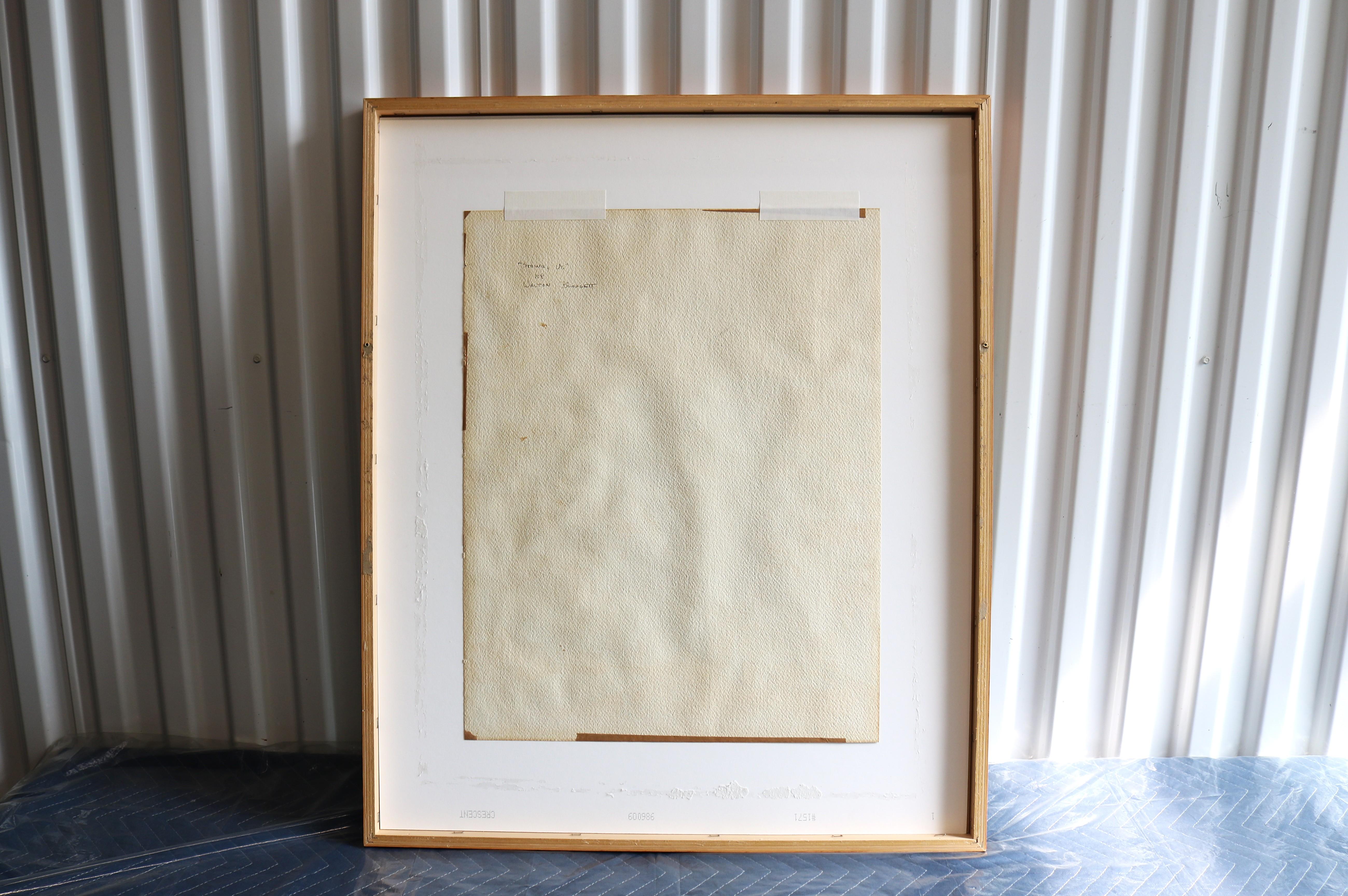 Años 50 Walton Blodgett Stowe Vermont Pintura original en acuarela sobre papel Firmada en venta 8