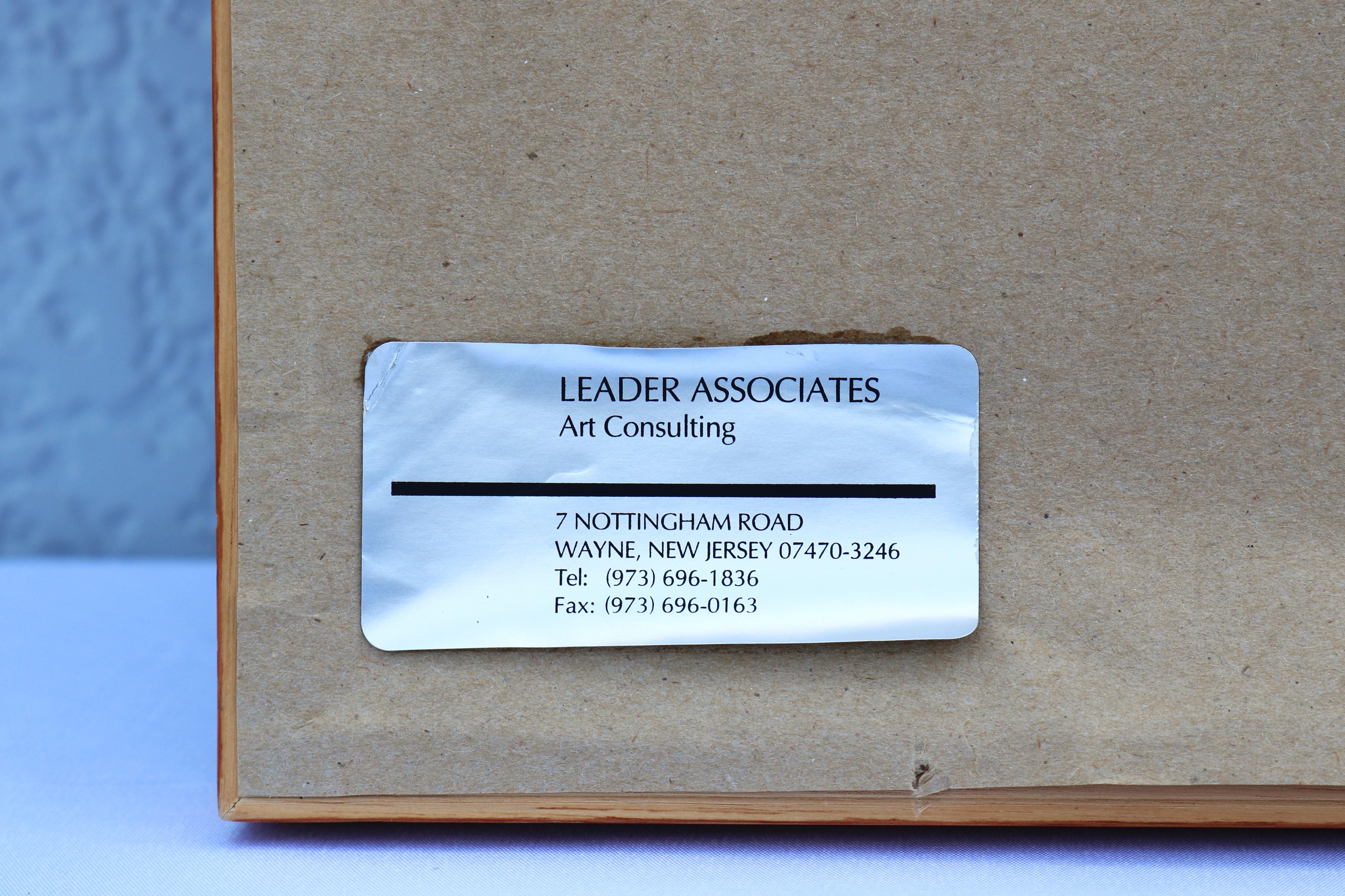 A�ños 50 Walton Blodgett Stowe Vermont Pintura original en acuarela sobre papel Firmada en venta 11