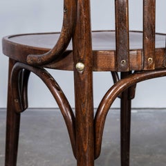 Chaises de salle à manger Baumann en bois de chêne chaud des années 1950, bonne quantité disponible