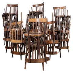 Vintage 1950's Warm Oak Colour Baumann Bentwood Dining Chairs -Good Quantity Available