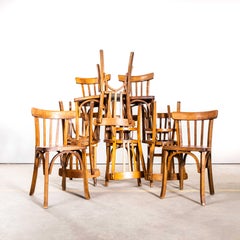 1950’s Warm Oak French Baumann Bentwood Bistro Dining Chairs