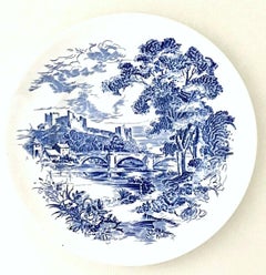 1950s  Wedgwood Dinnerware "Countryside" Blue Set/13