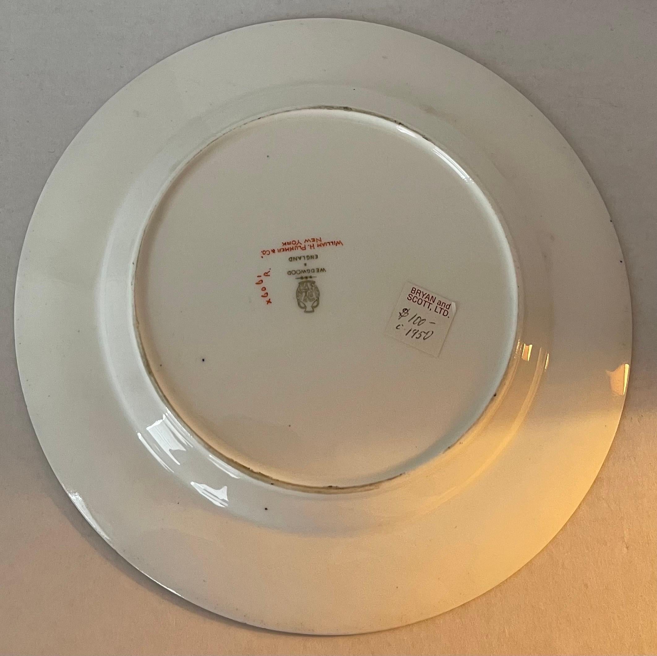Regency 1950s Wedgwood Imari Pattern Dinner Plate For Sale