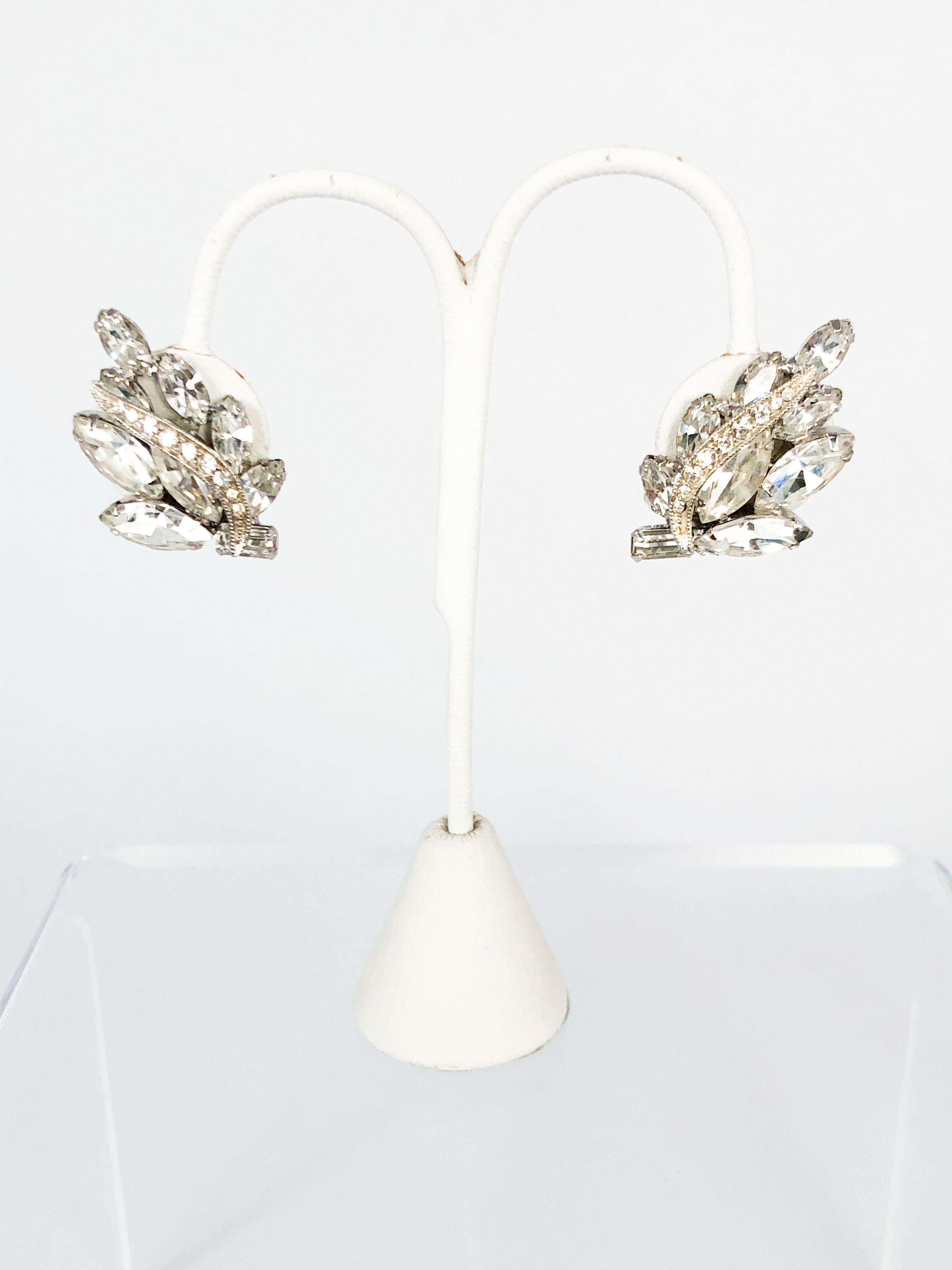 1950s Weiss Clear Rhinestone Set In Good Condition In San Francisco, CA