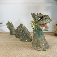 1950s Welsh Dragon Statue from a Pembrokeshire Manor House
