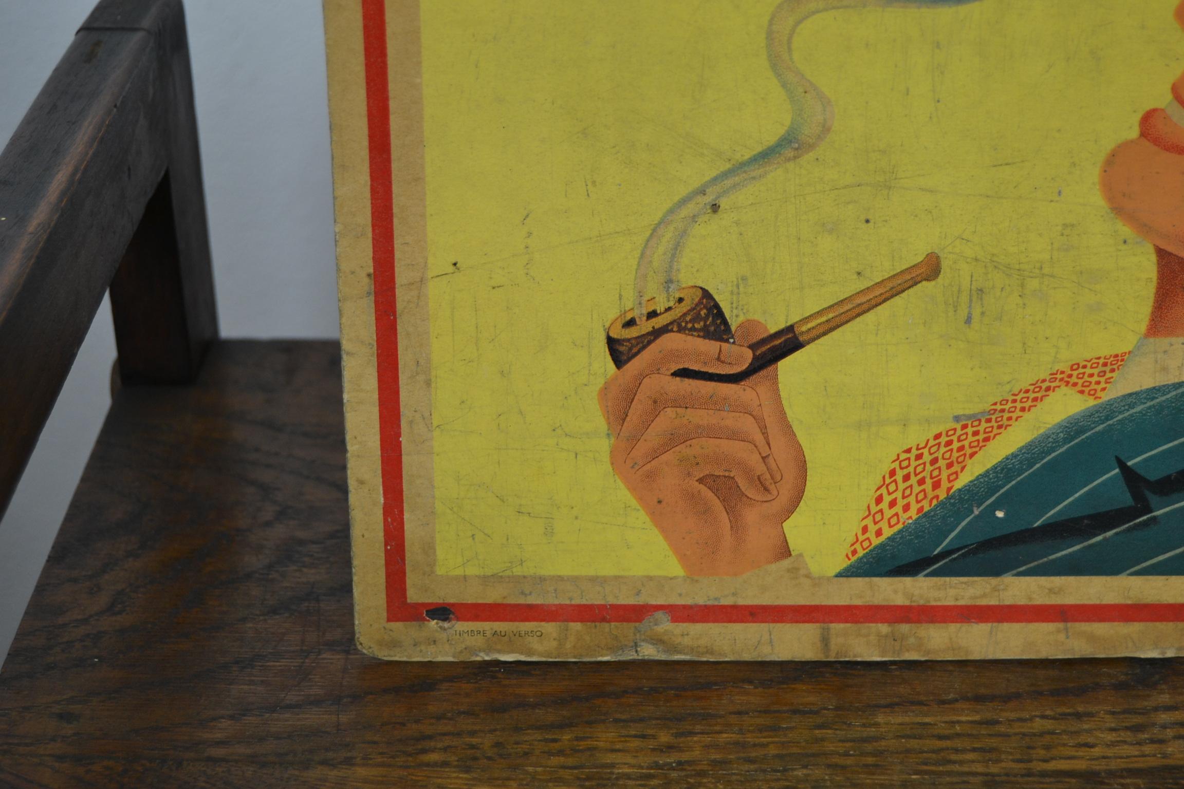 1950s Welta Tobacco Advertising Sign , Belgium  7