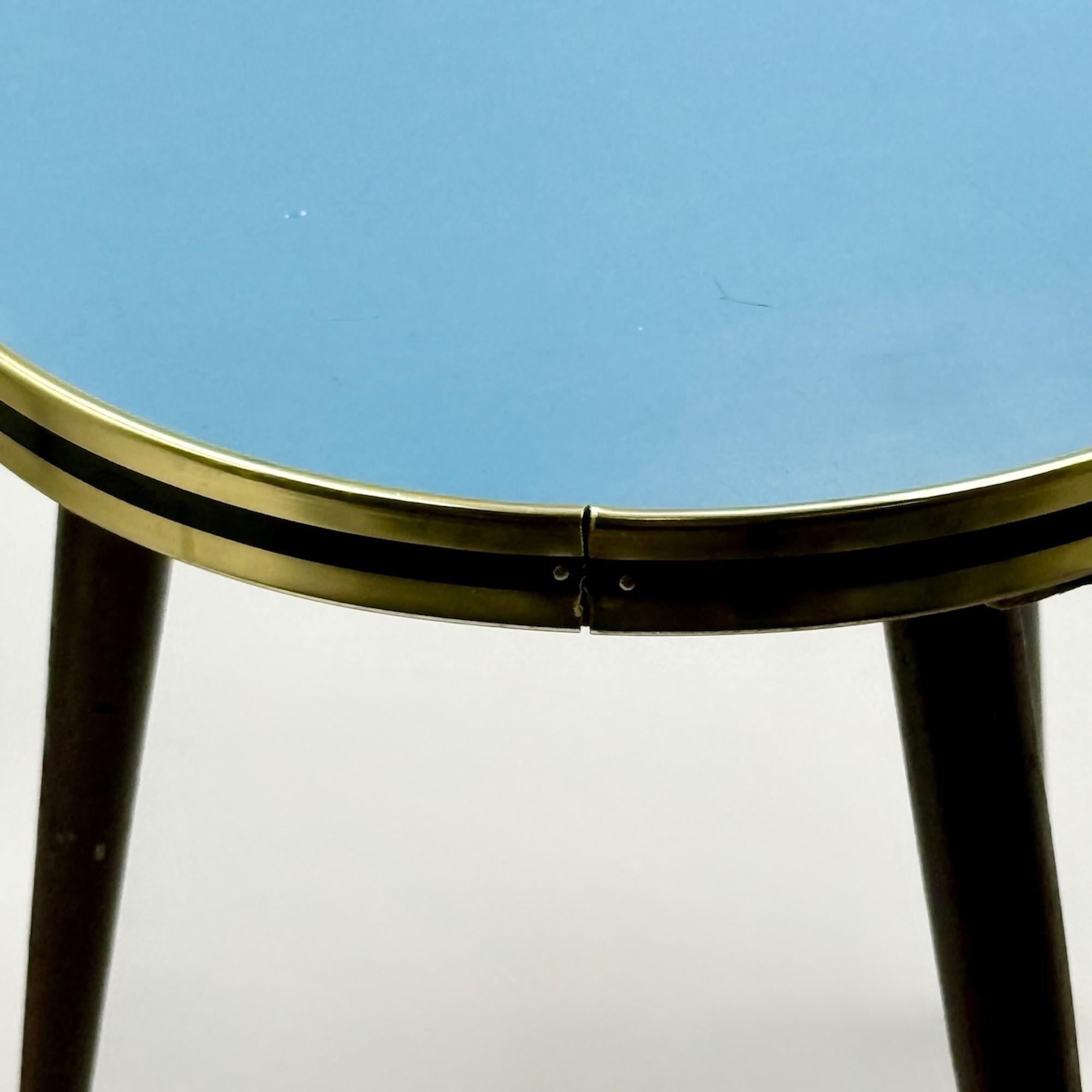 Piantane della Germania Occidentale del 1950 in formica e ottone in vendita 10