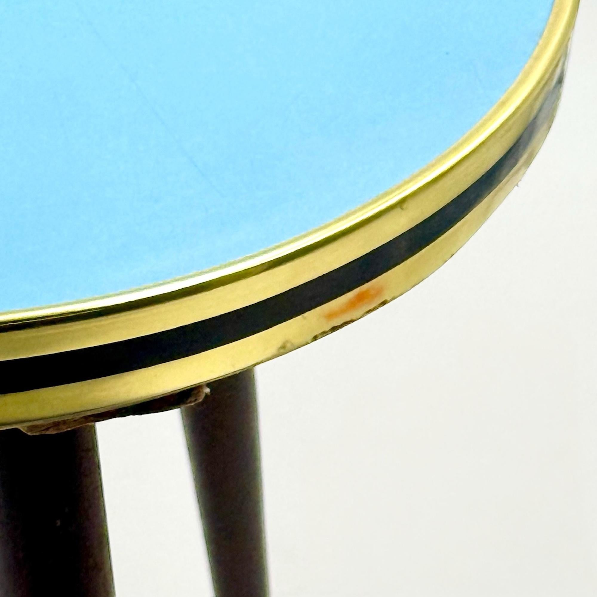 Piantane della Germania Occidentale del 1950 in formica e ottone in vendita 12