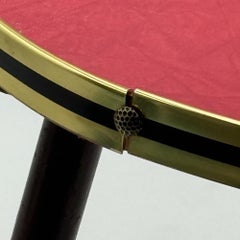 1950s West German Mid Century Plant Stands in Formica and Brass