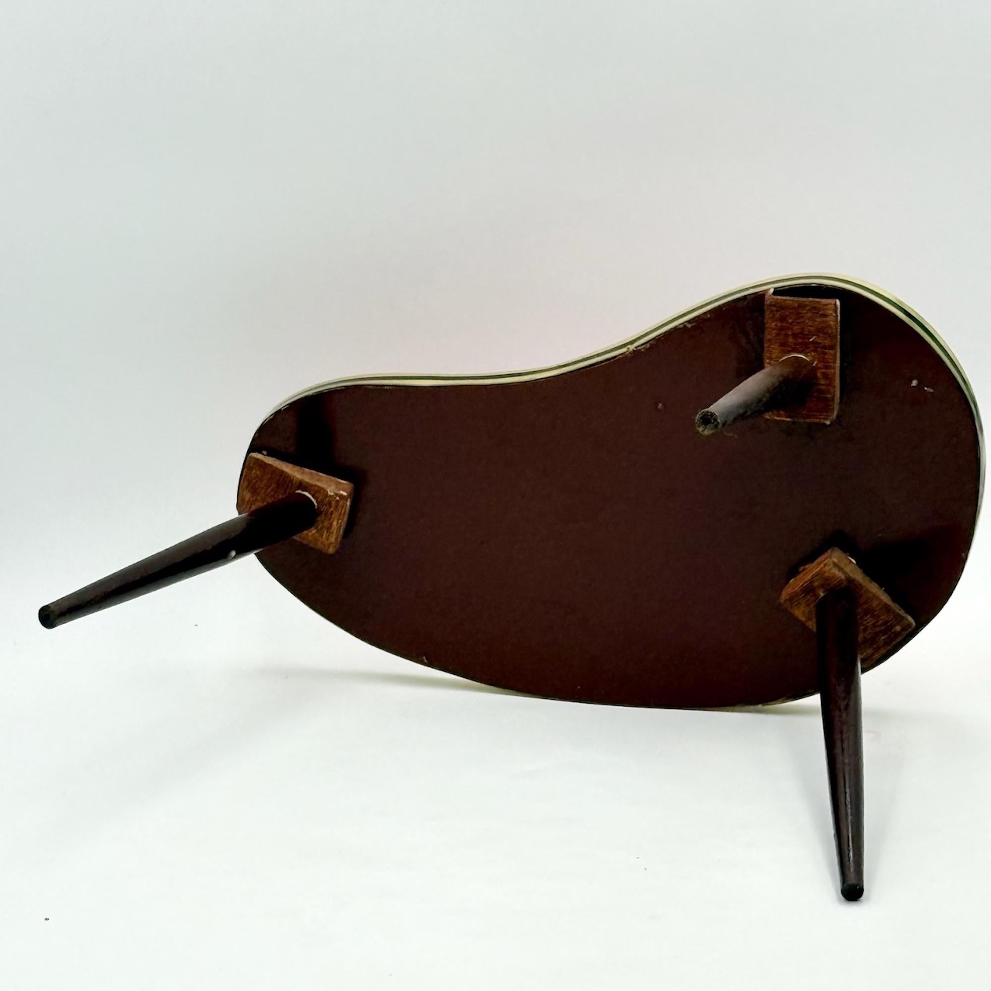 Mid-Century moderno Piantane della Germania Occidentale del 1950 in formica e ottone in vendita