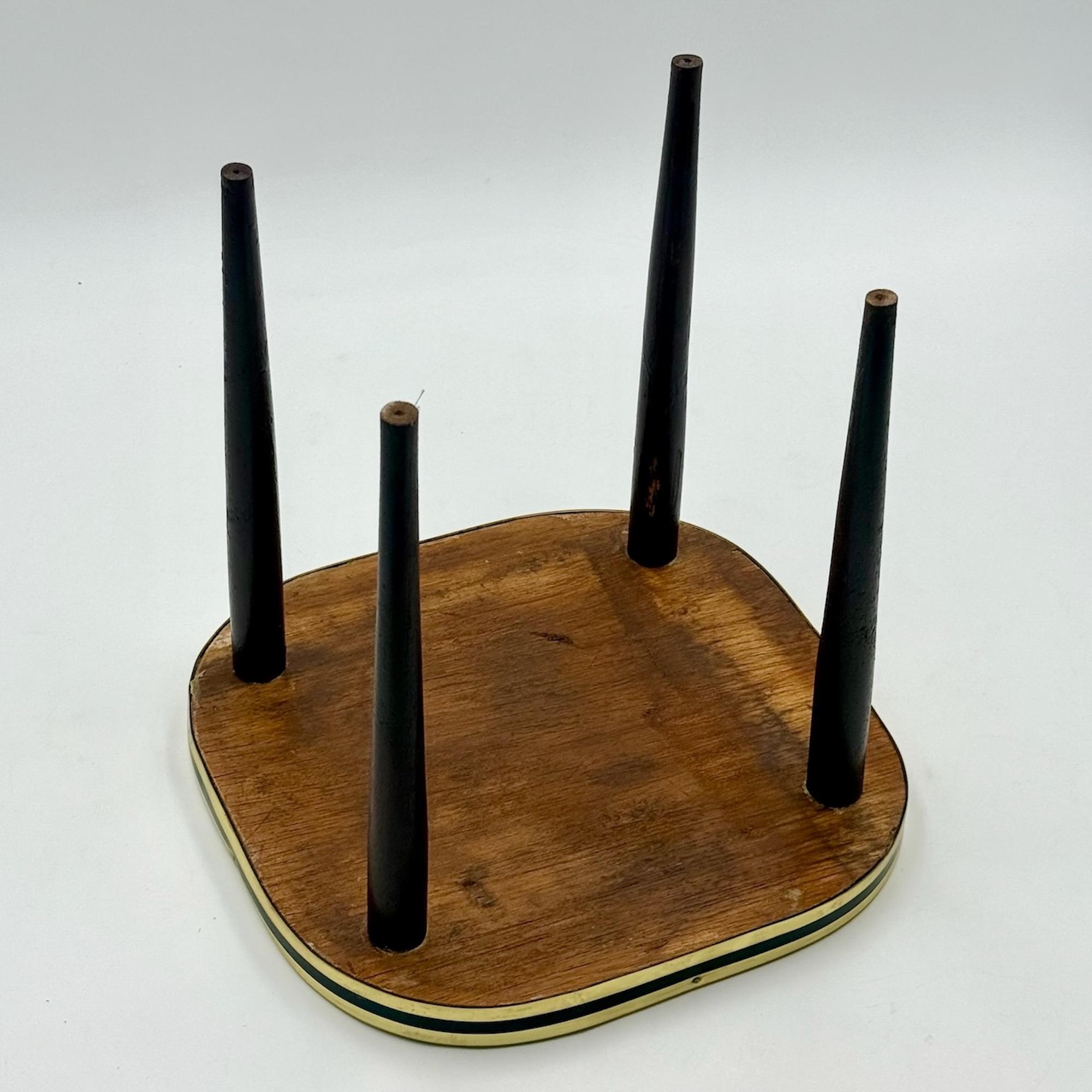 Metà XX secolo Piantane della Germania Occidentale del 1950 in formica e ottone in vendita