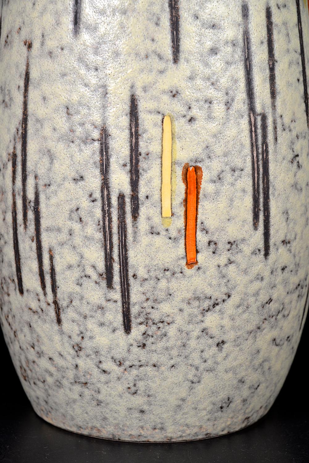 1950s West German Midcentury Scheurich Keramik Model 529-50 Pottery Atomic Vase  For Sale 2