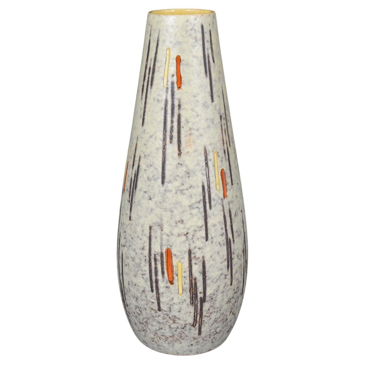1950s West German Midcentury Scheurich Keramik Model 529-50 Pottery Atomic Vase 