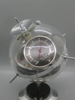 1950s West Germany Crome Sputnik Space Age Barometer Thermometer Weather Station