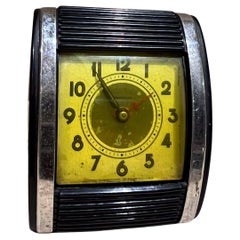 1950s Westclox Art Deco Travel Clock Nonworking