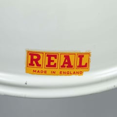 1950s White Enamel Swan-Neck Wall Light by R.E.A.L