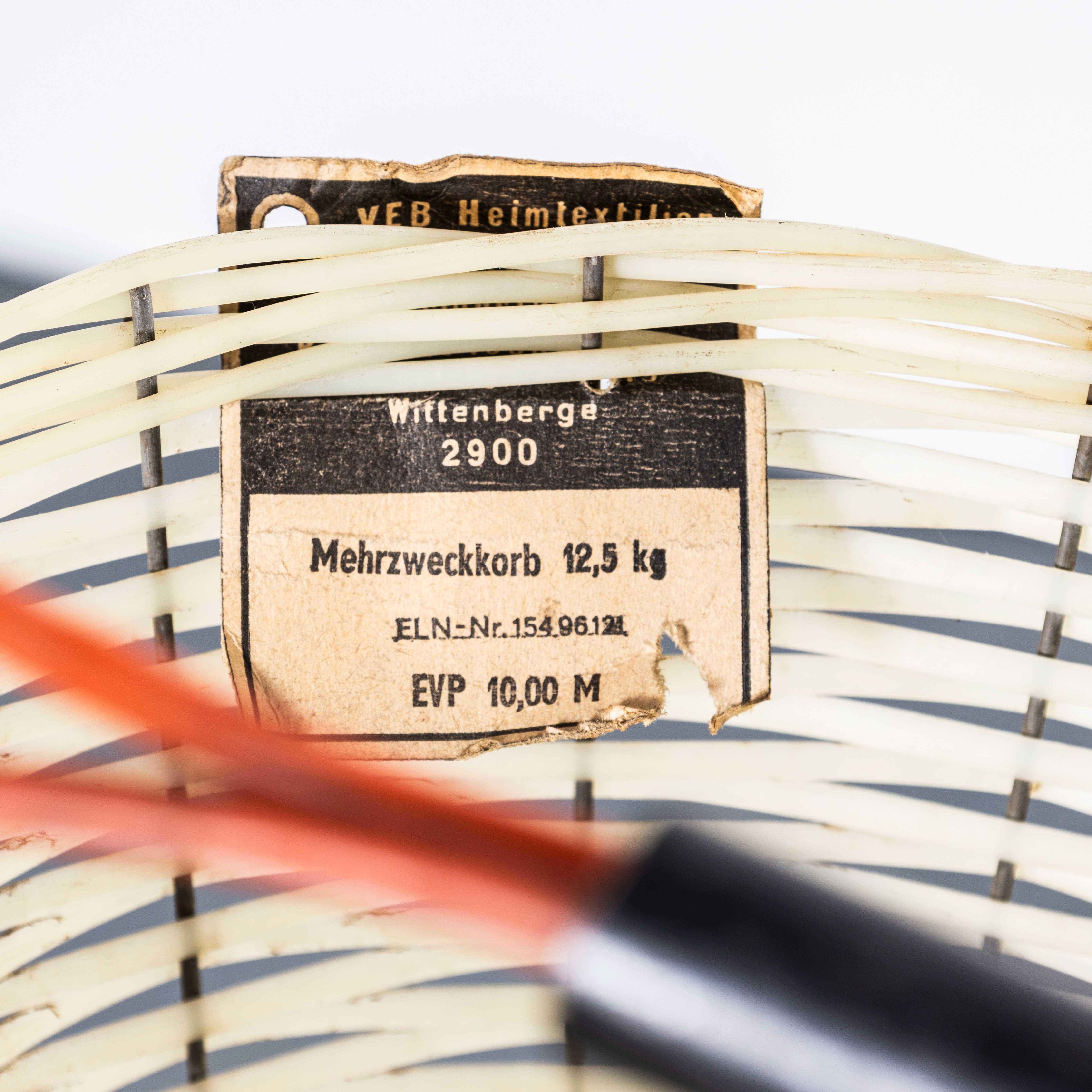 Mid-20th Century 1950's White Grape Picking Baskets - New Old Stock GDR For Sale