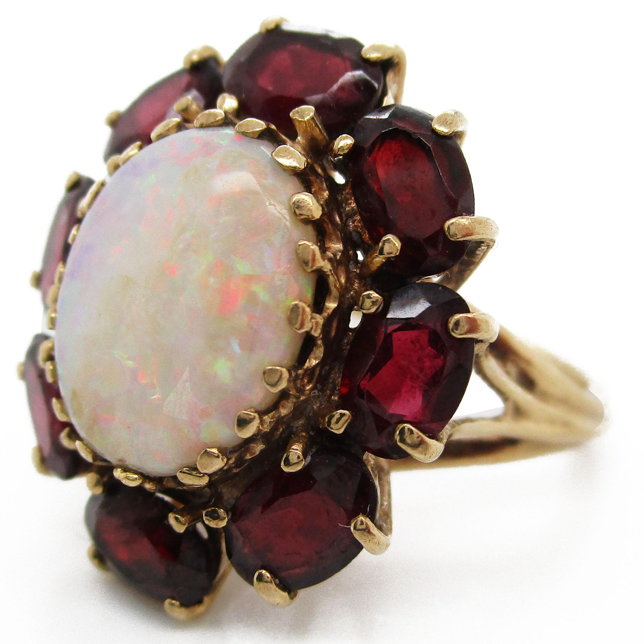 opal and garnet jewelry
