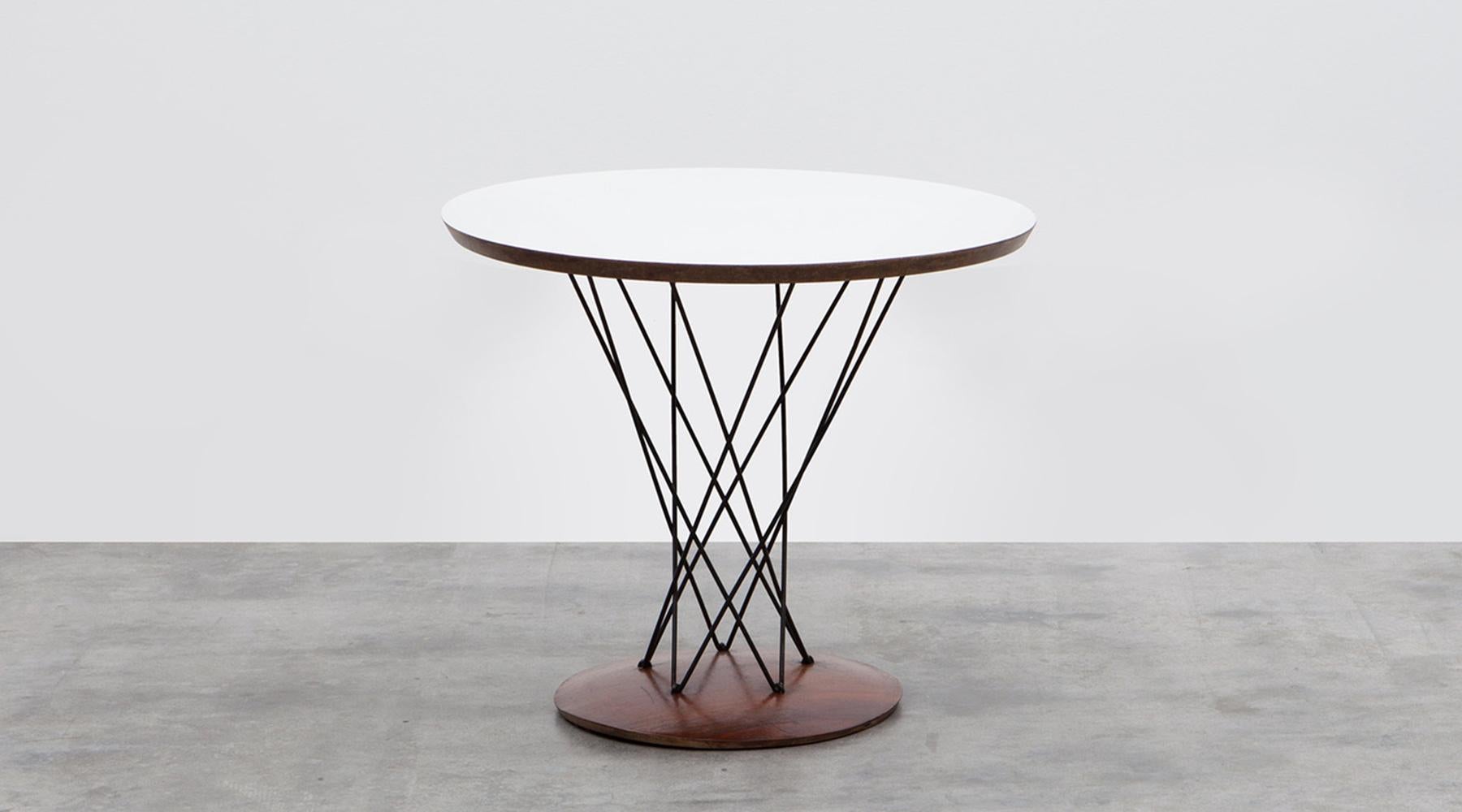 American 1950s White Sculptural Side Table by Isamu Noguchi