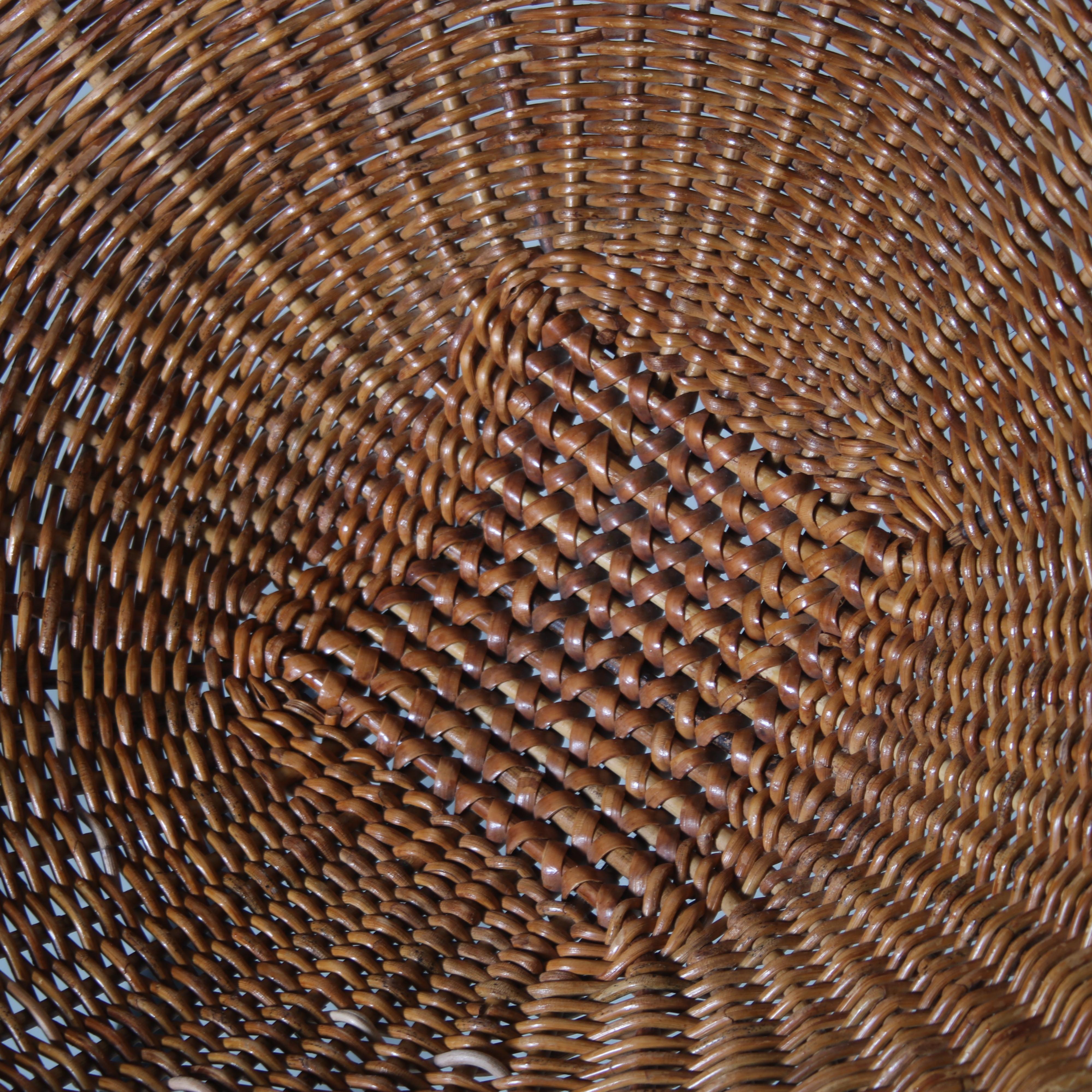 1950s Wicker chair by A. Bueno de Mesquita for Rohé, Netherlands 1