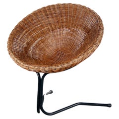 1950s Wicker chair by A. Bueno de Mesquita for Rohé, Netherlands
