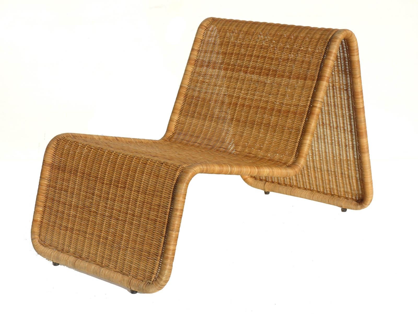 1950s Wicker Rattan Italian Design Midcentury Armchair Lounge Chair, Set of 2 In Excellent Condition In Brescia, IT