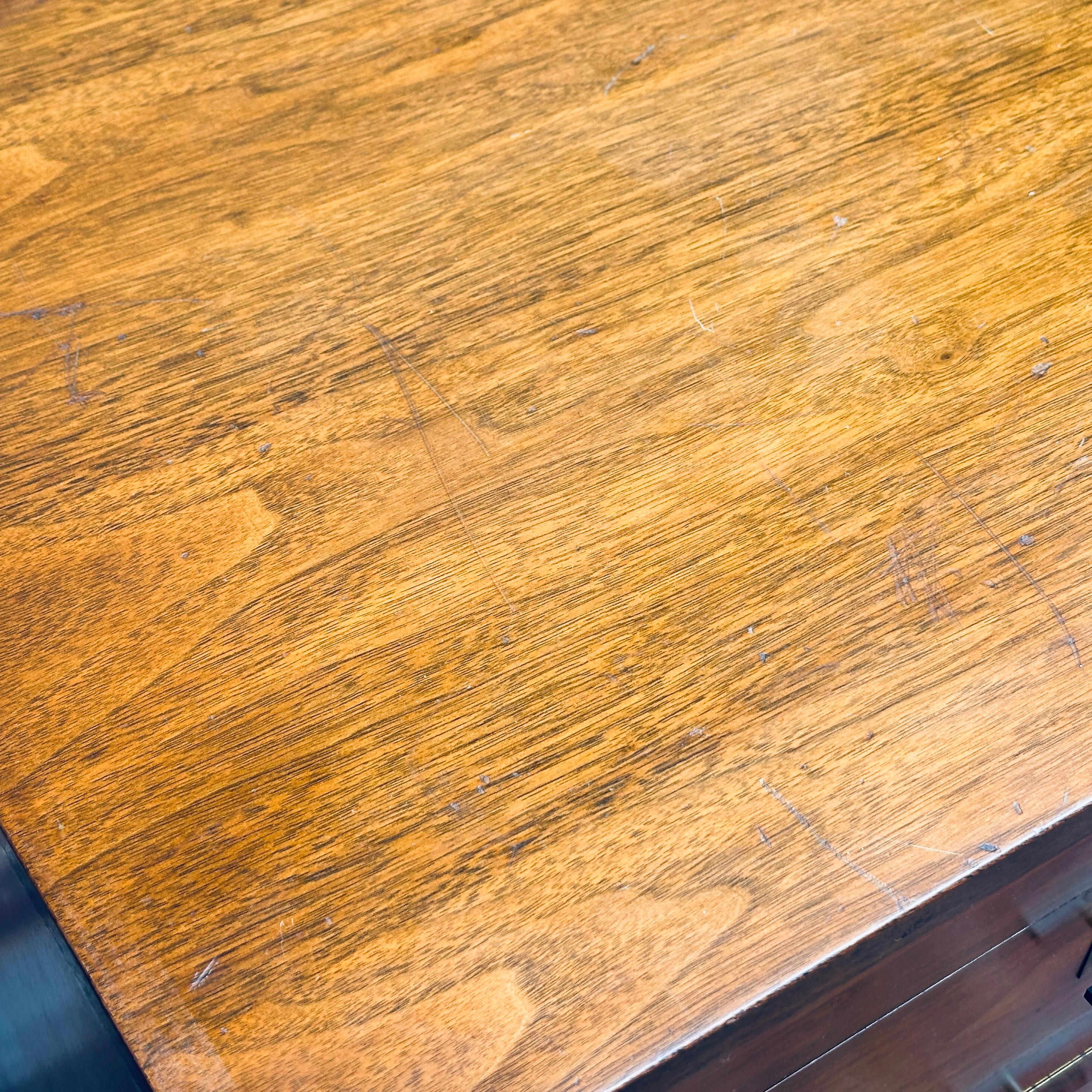 1950's Widdicomb Mid-Century Modern Mahogany & Brass Credenza or Lowboy Dresser For Sale 9