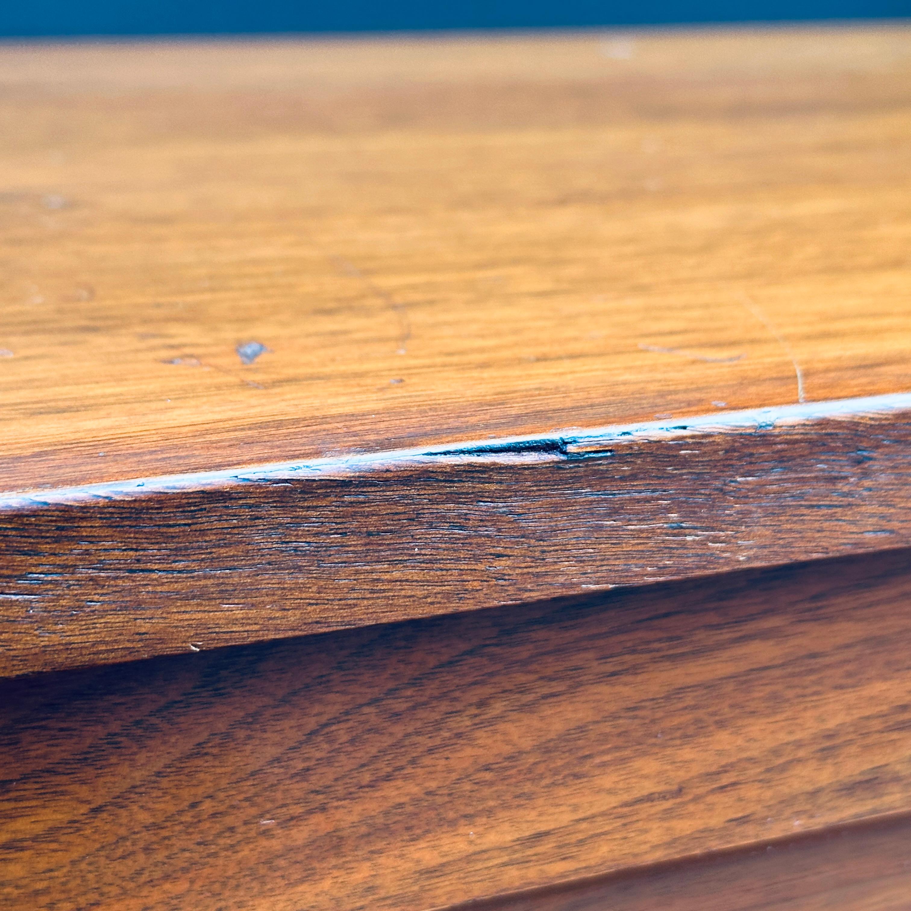 1950's Widdicomb Mid-Century Modern Mahogany & Brass Credenza or Lowboy Dresser For Sale 10