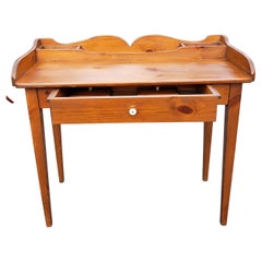 1950s William Fetner Early American Style Solid Pine Writing Desk