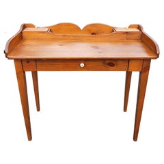 Used 1950s William Fetner Early American Style Solid Pine Writing Desk