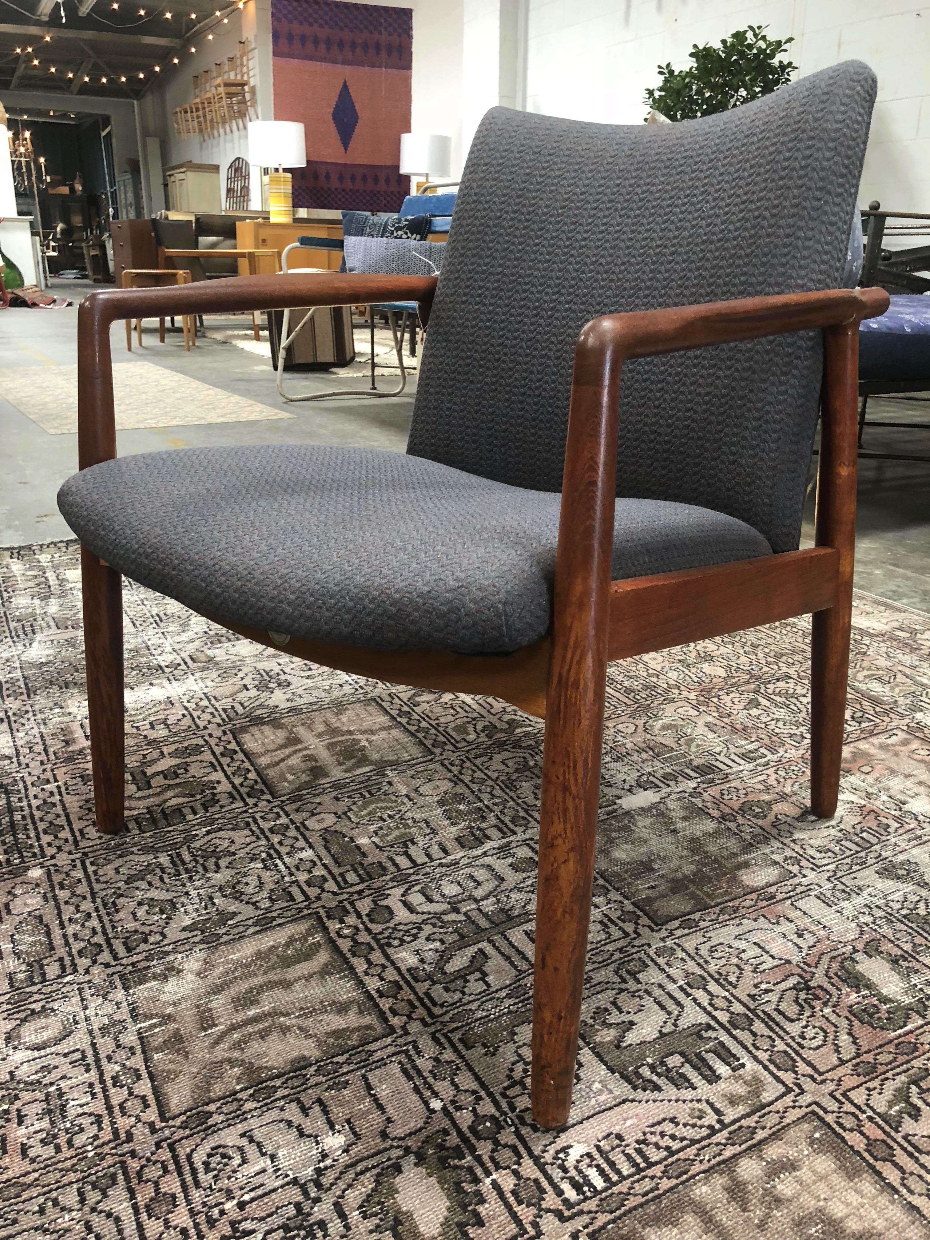 Rosewood Armchair by William Watting: Made in Denmark, Stellar condition with original upholstery.