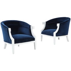 Chaises longues Windsor White & William Millington pour Baker des années 1950