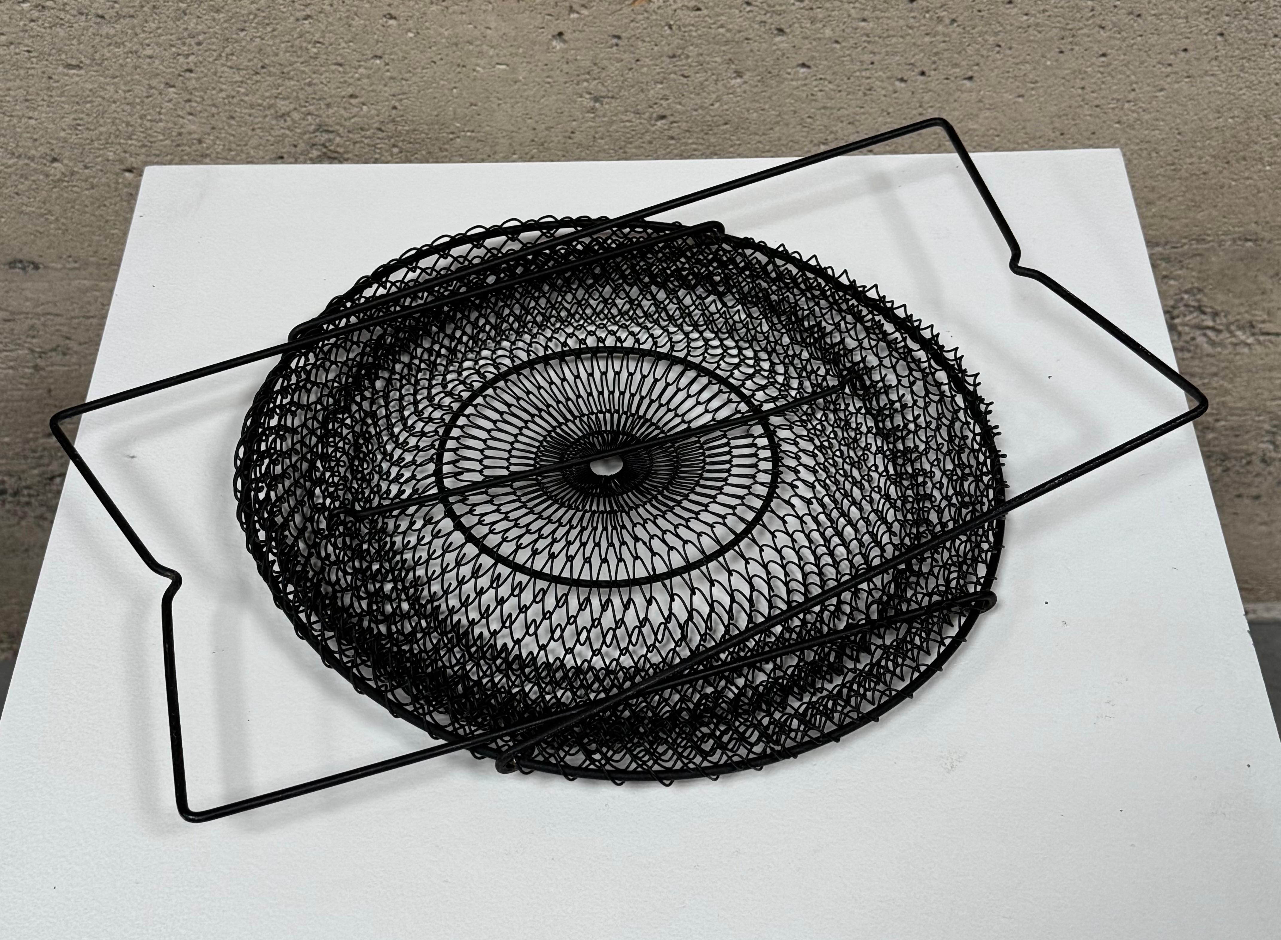 1950s Wire Mesh Collapsable Waste Paper Basket For Sale 1