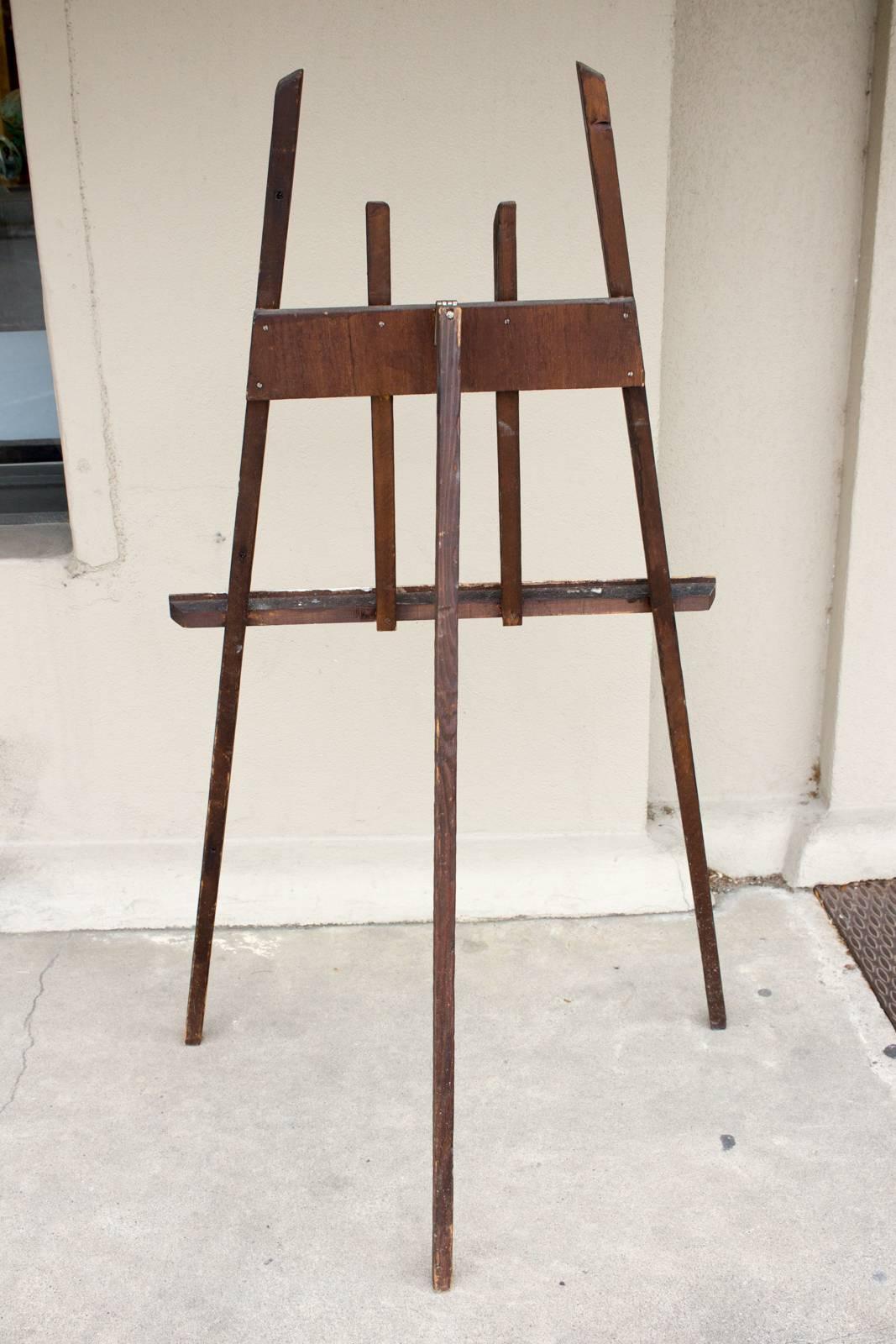 1950s Wood Artist Easel Found in France 2