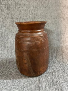1950s  Wood Himachal Pot