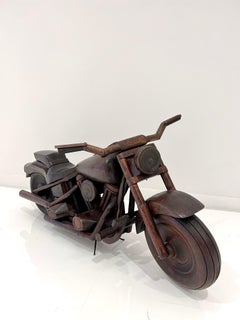1950's Wood Motorcycle Model