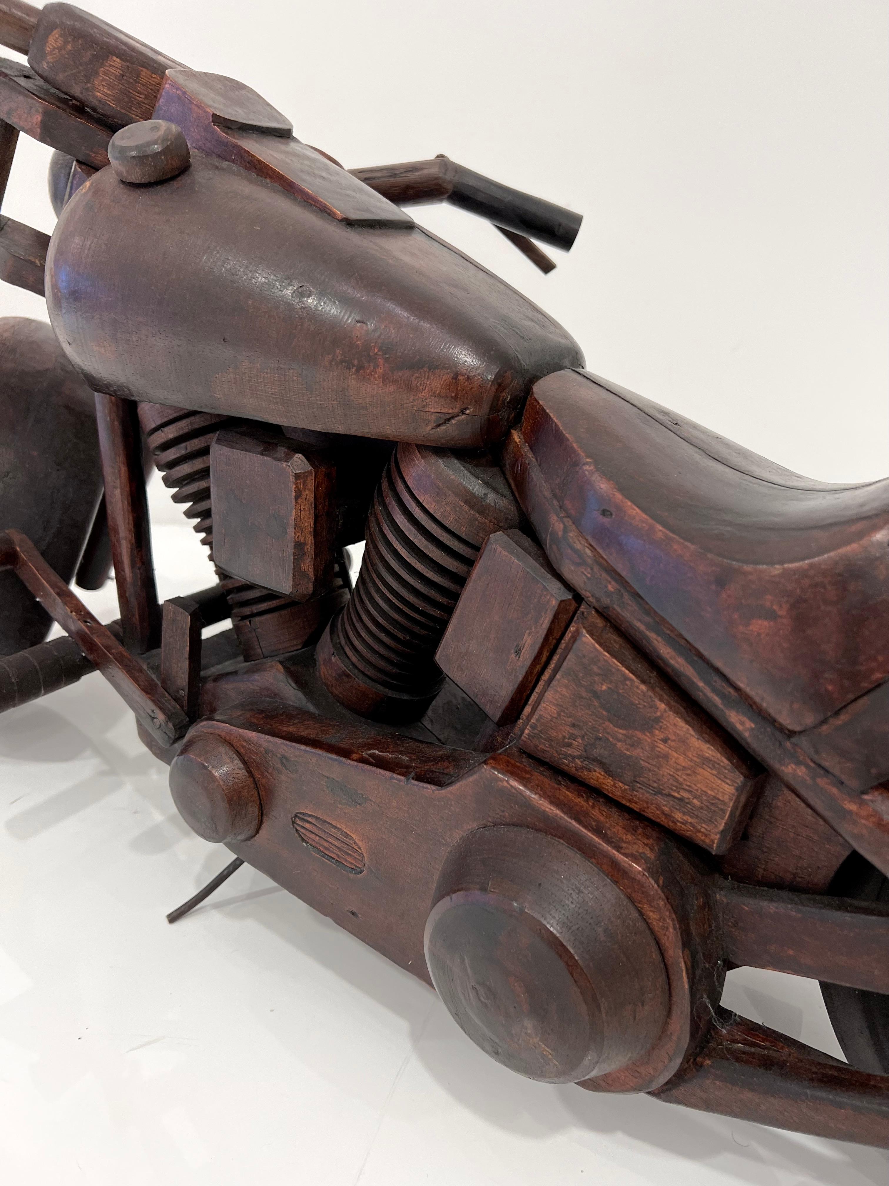 1950's Wood Motorcycle Model For Sale 2