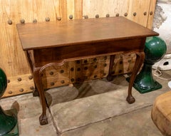 1950s Wooden Desk with Claw Feet