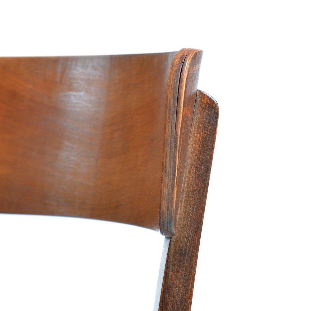 20th Century 1950s Wooden Dining Chairs, Czechoslovakia For Sale