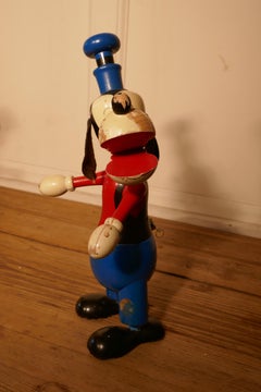 1950s Wooden Disney Goofy Mouse Money Box