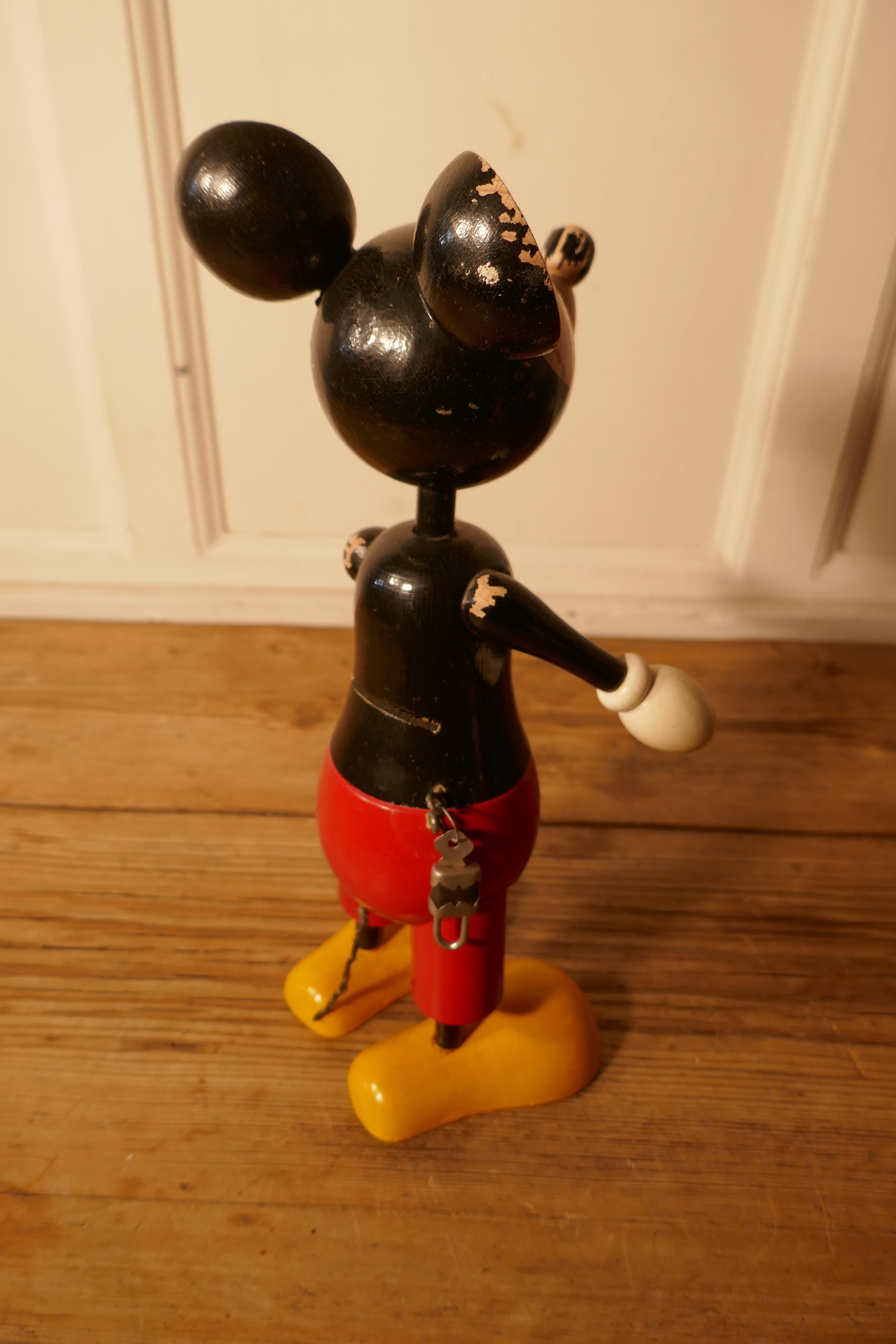 vintage wooden mickey mouse