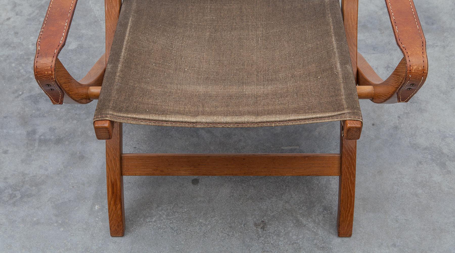 1950s Wooden Safari Chair by Poul Hundevad 3