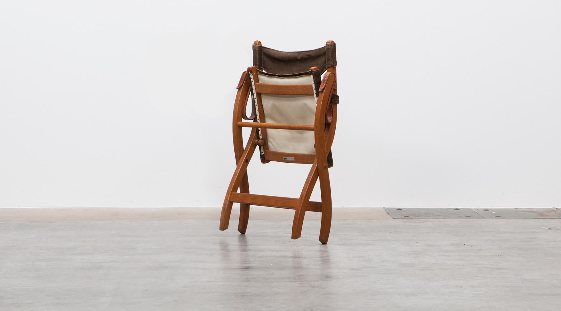 Mid-20th Century 1950s Wooden Safari Chair by Poul Hundevad