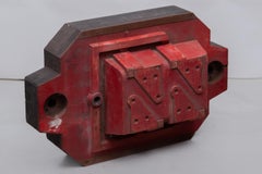 Sculture in legno anni '50 Fonderia industriale per parti di auto stampate, set di quattro pezzi