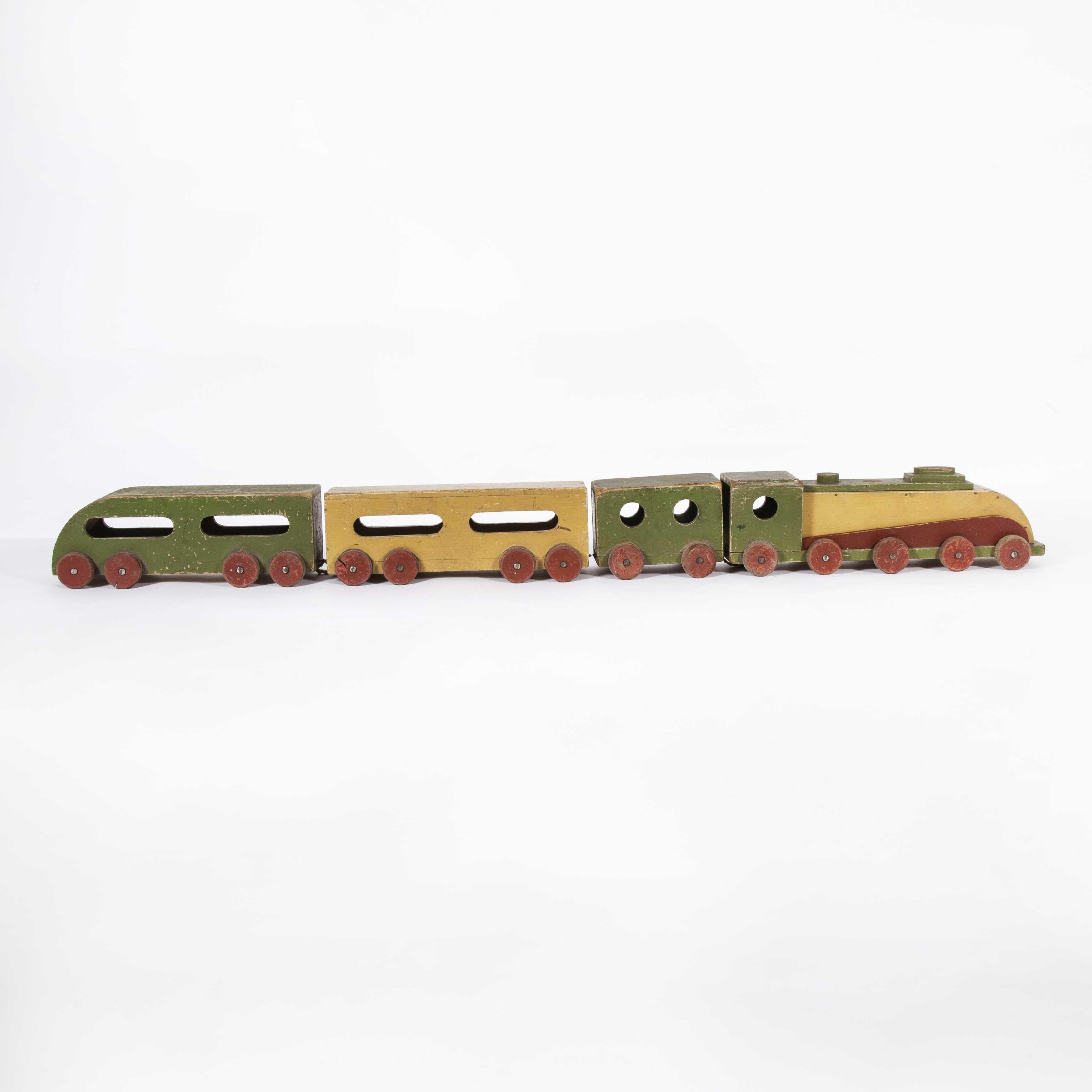 1950s Wooden Toy Train For Sale 2