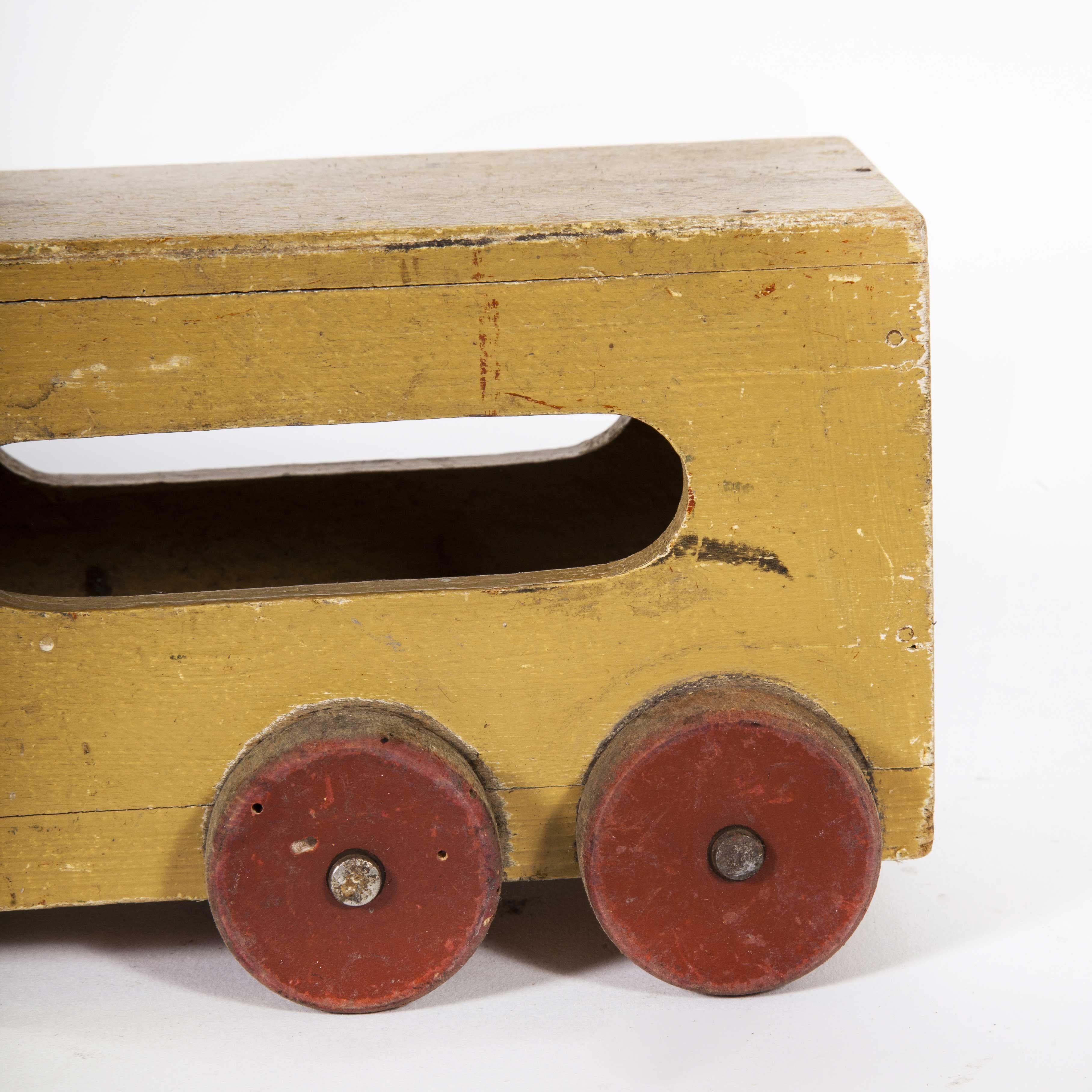 Mid-20th Century 1950s Wooden Toy Train For Sale