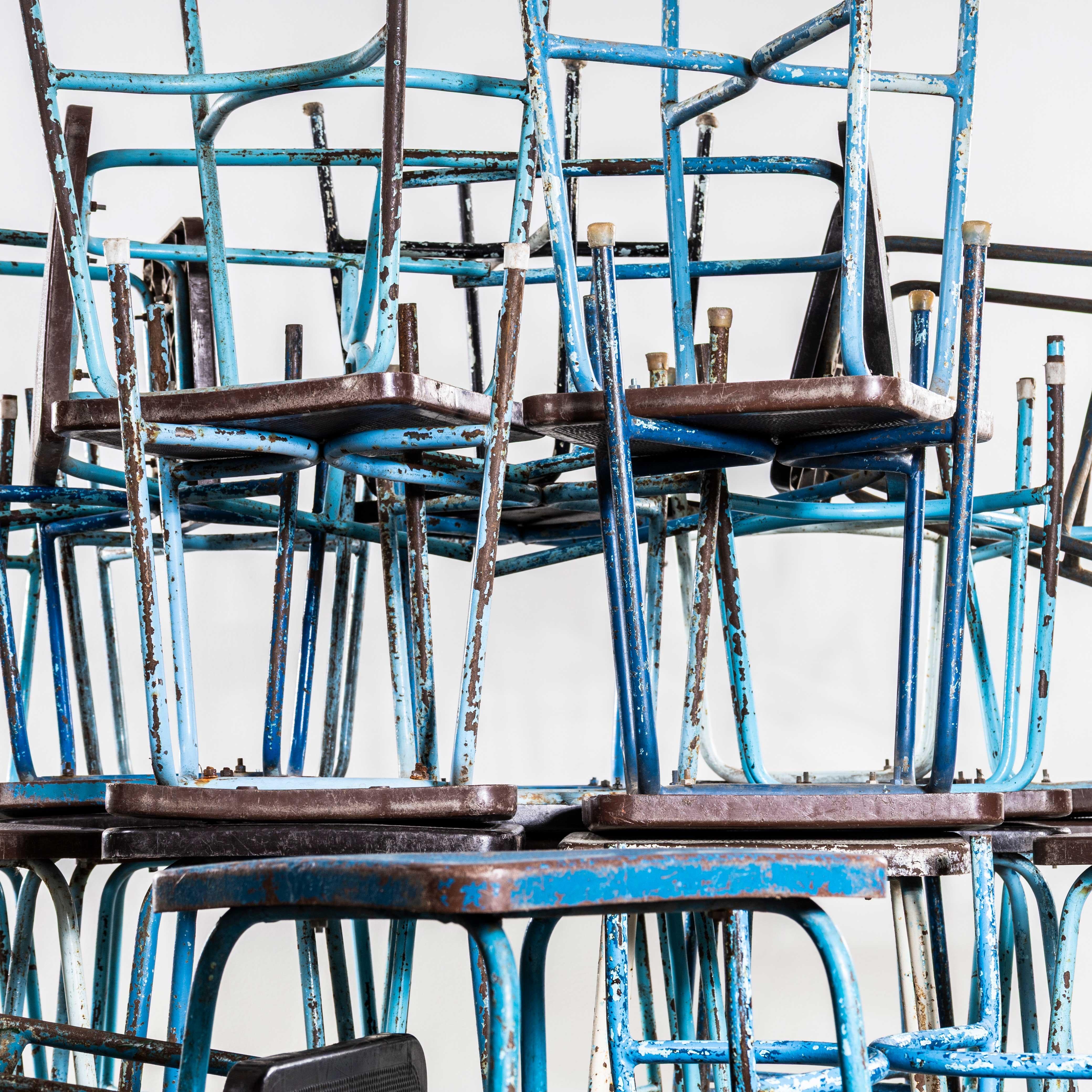 Mid-20th Century 1950's Workshop Stools Original Bakelite Seats For Sale