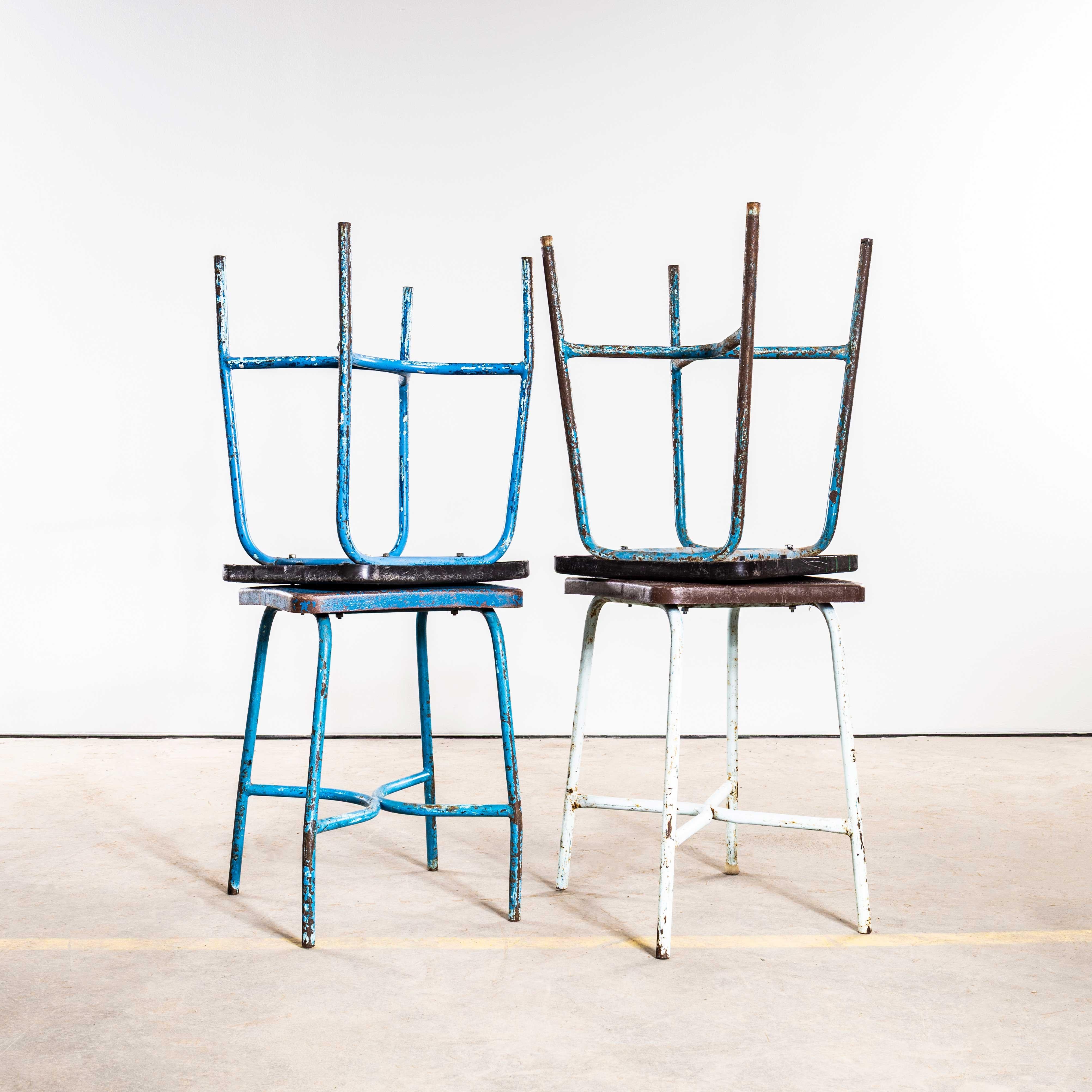 1950's Workshop Stools Original Bakelite Seats For Sale 4