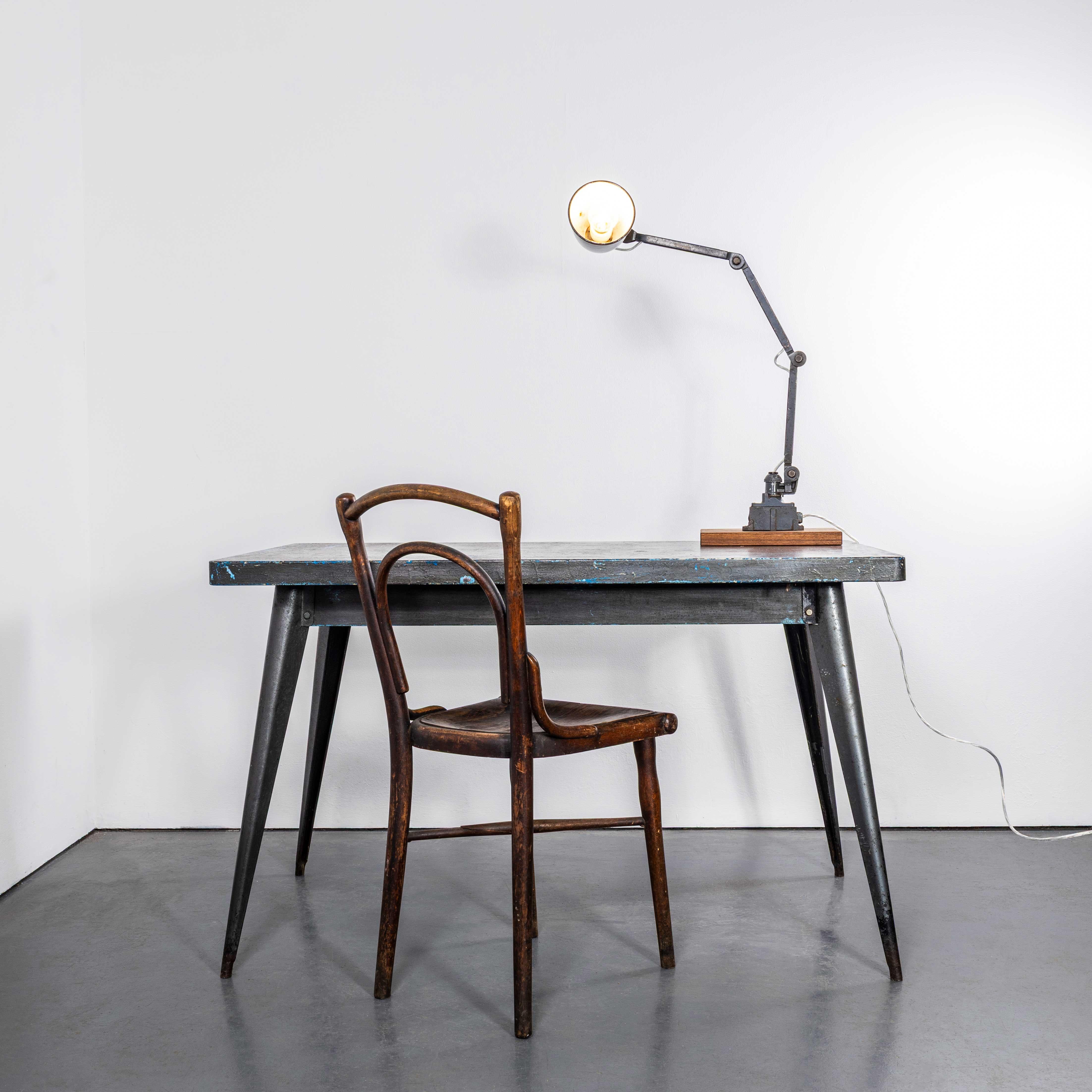English 1950's Workshop Task Lamp By EDL For Sale